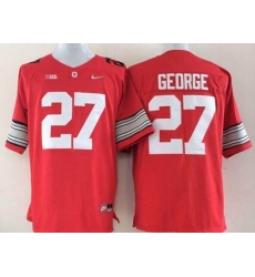 Ohio State Buckeyes #27 Eddie George Red Limited Stitched NCAA Jersey