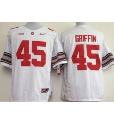 Ohio State Buckeyes #45 Archie Griffin White Limited Stitched NCAA Jersey