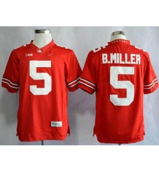 Ohio State Buckeyes #5 Braxton Miller Red Limited Stitched NCAA Jersey