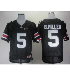 Ohio State Buckeyes Braxton Miller 5 Black College Football Jerseys