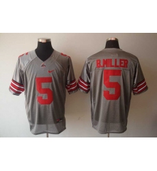 Ohio State Buckeyes Braxton Miller 5 Grey College Football Jersey