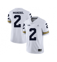 Michigan Wolverines 2 Johnny Manziel White College Football Jersey