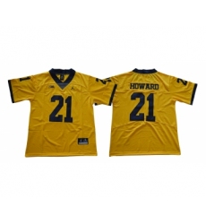 Michigan Wolverines 21 Desmond Howard Gold College Football Jersey