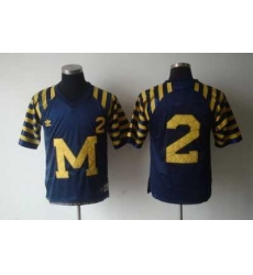 NCAA Michigan Wolverines 2# WOODSON Under The Lights Blue Adidas Jersey