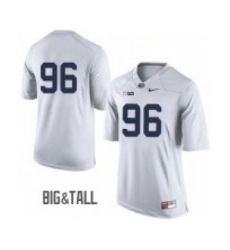 Men Penn State Nittany Lions #96 White Jersey