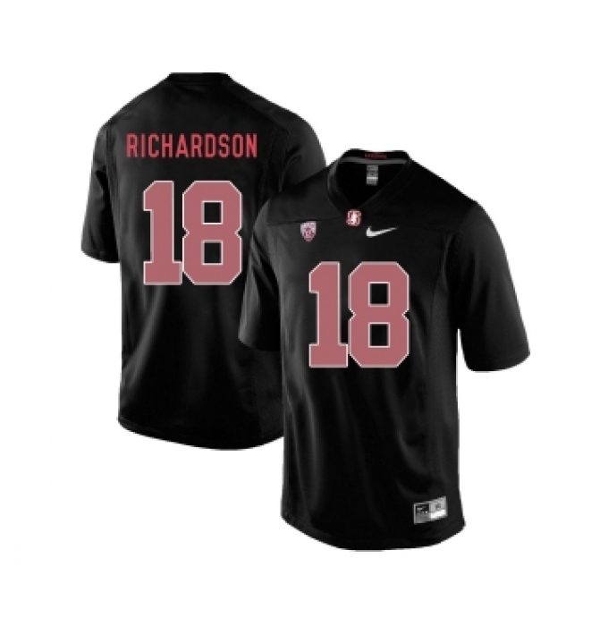 Stanford Cardinal 18 Jack Richardson Blackout College Football Jersey