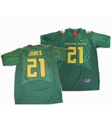 NCAA Oregon Ducks 21 LaMichael James Jersey Green