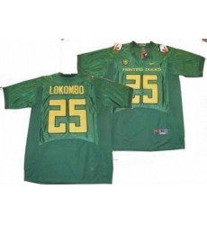 NCAA Oregon Ducks 25 LOKOMBO green jerseys