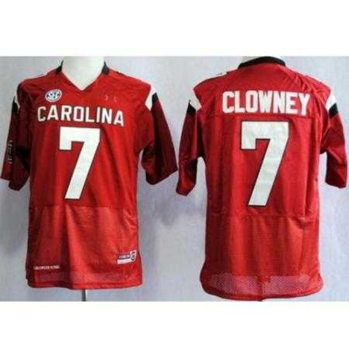 South Carolina Gamecocks 7 Jadeveon Clowney Red College Football NCAA Jerseys