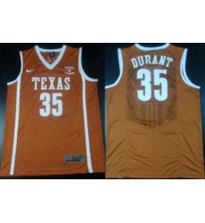 Texas Longhorns 35 Kevin Durant Orange College NCAA Basketball Jerseys