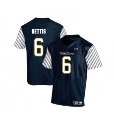 Notre Dame Fighting Irish 6 Jerome Bettis Navy College Football Jersey