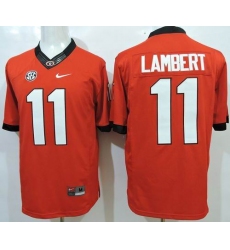 Georgia Bulldogs #11 Greyson Lambert Red Limited Stitched NCAA Jersey