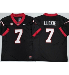 Mens Georgia Bulldogs #7 Lawson Luckie Black 2025 F.U.S.E. Stitched Jersey