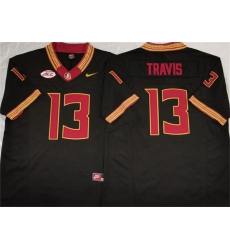 Men's Florida State Seminoles #13 Jordan Travis Black 2023 F.U.S.E Stitched Jersey