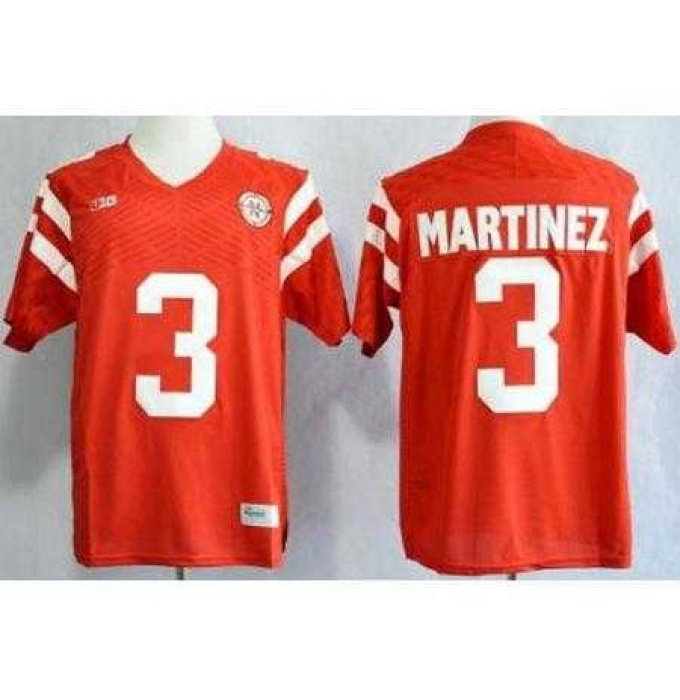 Nebraska Cornhuskers 3 Taylor Martinez Red NCAA Jerseys