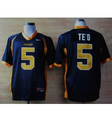 NEW Punahou High School(Honolulu)Manti Te'O 5 Blue Football Jerseys