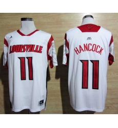 adidas Louisville Cardinals 2013 March Madness Luke Hancock 11 Authentic Jersey - White