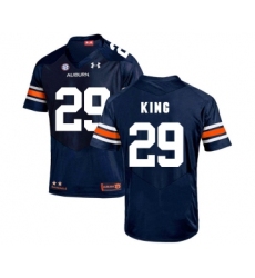 Auburn Tigers 29 Brandon King Navy College Football Jersey