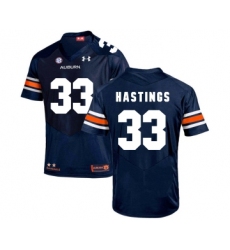 Auburn Tigers 33 Will Hastings Navy College Football Jersey