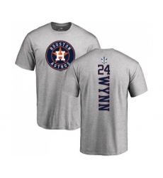 MLB Nike Houston Astros #24 Jimmy Wynn Ash Backer T-Shirt