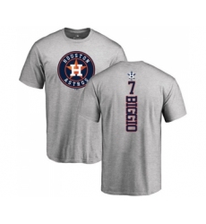 MLB Nike Houston Astros #7 Craig Biggio Ash Backer T-Shirt