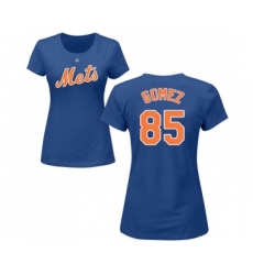 Baseball Women's New York Mets #85 Carlos Gomez Royal Blue Name & Number T-Shirt