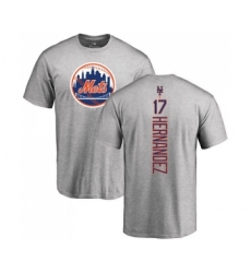 MLB Nike New York Mets #17 Keith Hernandez Ash Backer T-Shirt