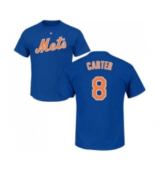 MLB Nike New York Mets #8 Gary Carter Royal Blue Name & Number T-Shirt