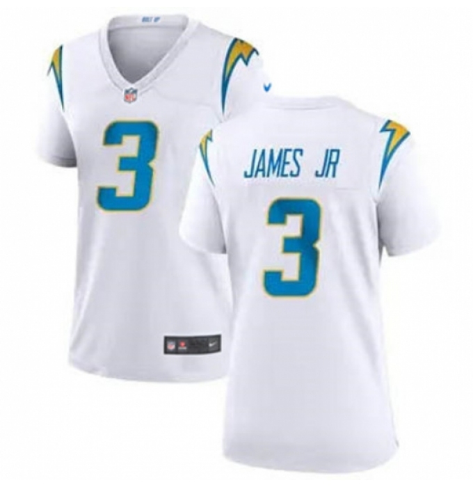 Women Los Angeles Chargers #3 Derwin James Jr. White Vapor Untouchable Limited Stitched Jersey