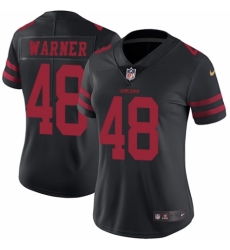 Women's Nike San Francisco 49ers #48 Fred Warner Black Vapor Untouchable Limited Player NFL Jersey