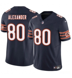 Men's Chicago Bears #80 Maurice Alexander Navy 2025 F.U.S.E. Vapor Football Stitched Jersey