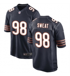 Men's Chicago Bears #98 Montez Sweat Navy Stitched Game Football Jersey