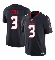 Youth Houston Texans #3 Tank Dell Navy 2024 Alternate F U S E Vapor Stitched Football Jersey