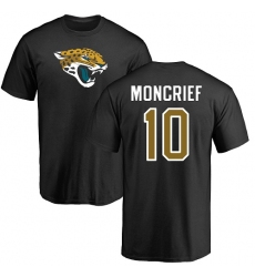 NFL Nike Jacksonville Jaguars #10 Donte Moncrief Black Name & Number Logo T-Shirt