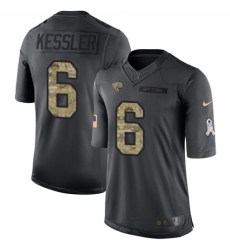 Youth Nike Jacksonville Jaguars #6 Cody Kessler Limited Black 2016 Salute to Service NFL Jersey