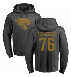 NFL Nike Jacksonville Jaguars #76 Will Richardson Ash One Color Pullover Hoodie