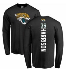 NFL Nike Jacksonville Jaguars #36 Ronnie Harrison Black Backer Long Sleeve T-Shirt