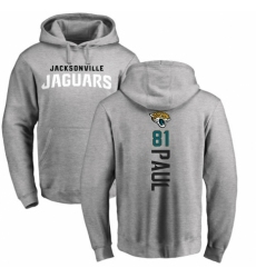 NFL Nike Jacksonville Jaguars #81 Niles Paul Ash Backer Pullover Hoodie