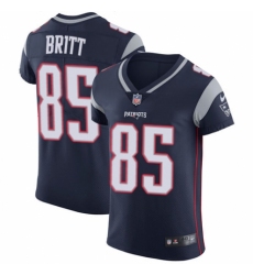 Men's Nike New England Patriots #85 Kenny Britt Navy Blue Team Color Vapor Untouchable Elite Player NFL Jersey