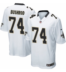 Men's Nike New Orleans Saints #74 Jermon Bushrod Game White NFL Jersey