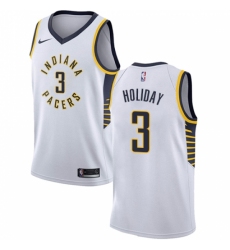 Women's Nike Indiana Pacers #3 Aaron Holiday Swingman White NBA Jersey - Association Edition