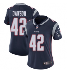 Women's Nike New England Patriots #42 Duke Dawson Navy Blue Team Color Vapor Untouchable Limited Player NFL Jersey