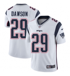 Youth Nike New England Patriots #29 Duke Dawson White Vapor Untouchable Limited Player NFL Jersey
