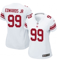 Women's Nike New York Giants #99 Mario Edwards Jr Game White NFL Jersey