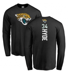 NFL Nike Jacksonville Jaguars #34 Carlos Hyde Black Backer Long Sleeve T-Shirt