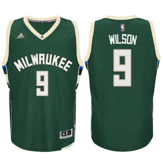 Milwaukee Bucks #9 D J  Wilson Road Green New Swingman Stitched NBA Jersey