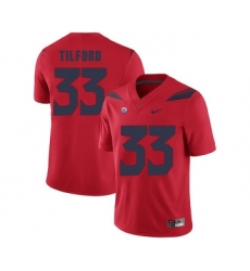 Arizona Wildcats 33 Nathan Tilford Red College Football Jersey