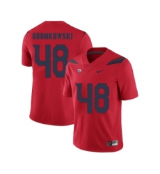 Arizona Wildcats 48 Rob Gronkowski Red College Football Jersey