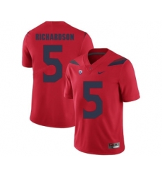 Arizona Wildcats 5 Shaquille Richardson Red College Football Jersey