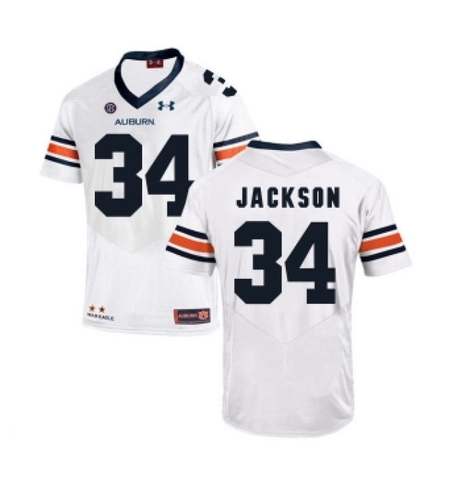 Auburn Tigers 34 Bo Jackson White College Football Jersey